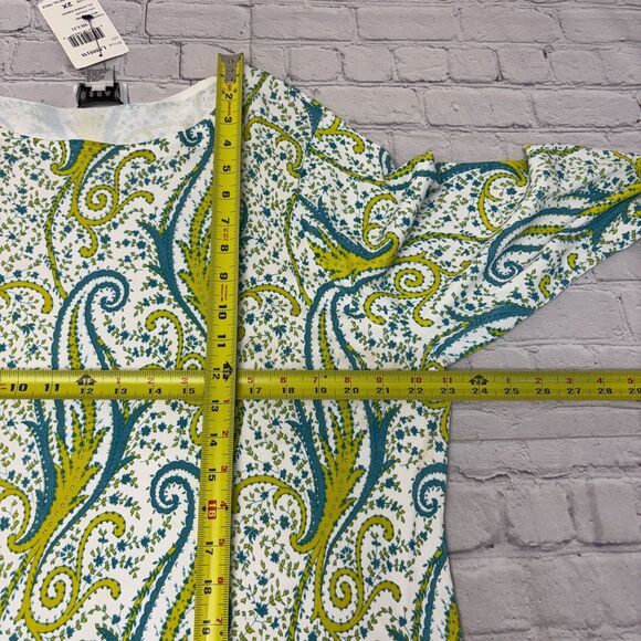 NWT Oscar de la Renta Women 3/4 Sleeve Knit Top Blouse Shirt 2X Floral D045 -6 - Picture 4 of 16